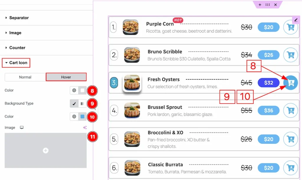 Cart Icon hover - BdThemes