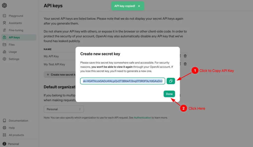 Copy API Key - BdThemes