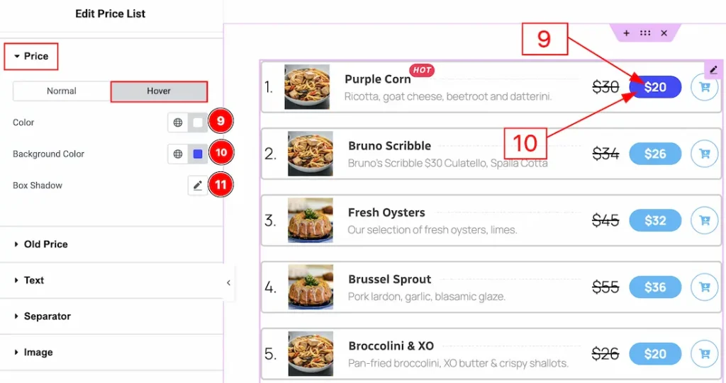 S. Price Hover - BdThemes
