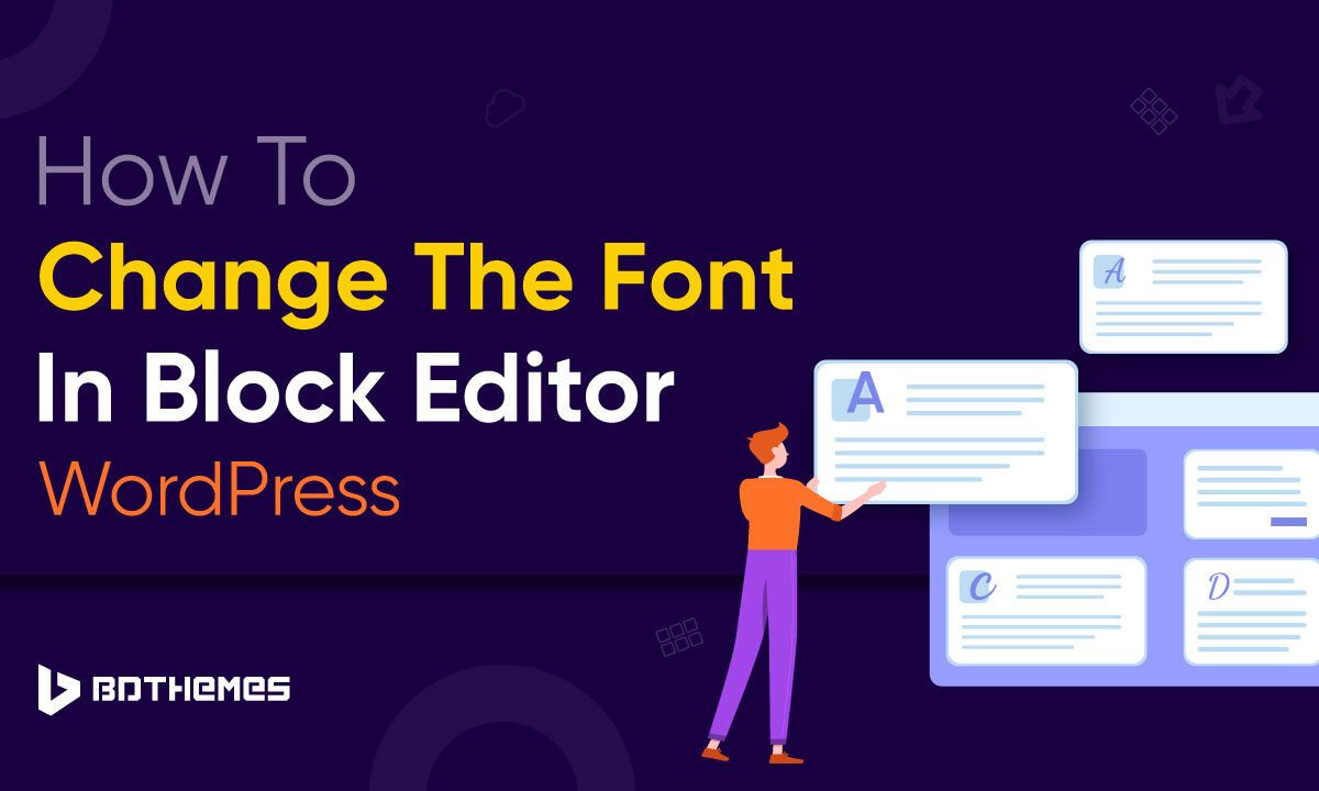 how to change the font in block editor wordpress