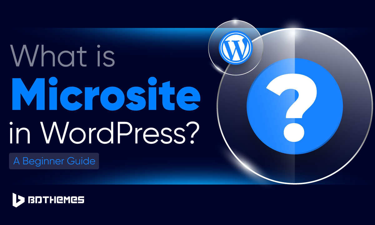 what is microsite in wordpress