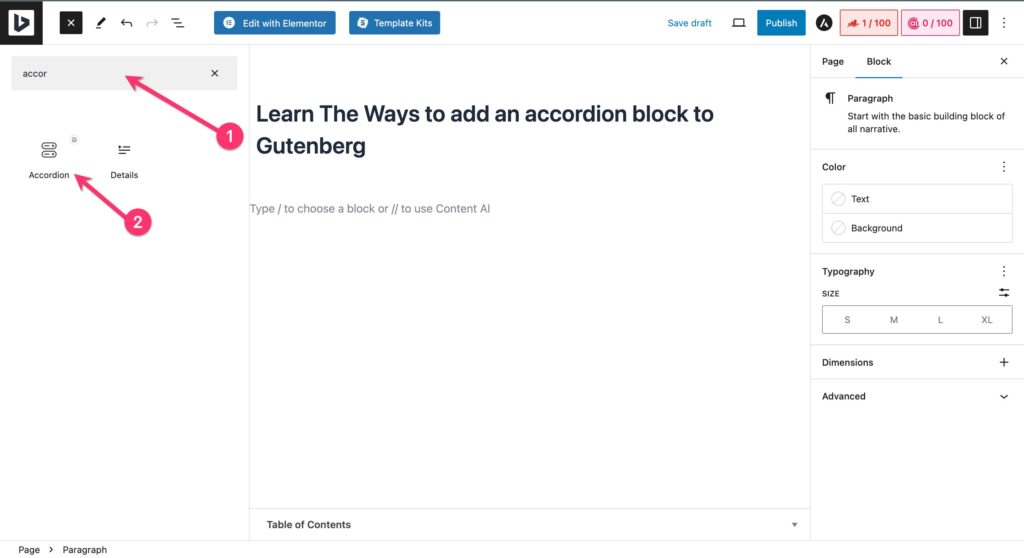 Add an Accordion Block to Gutenberg
