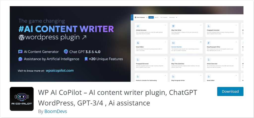 WordPress AI assistant