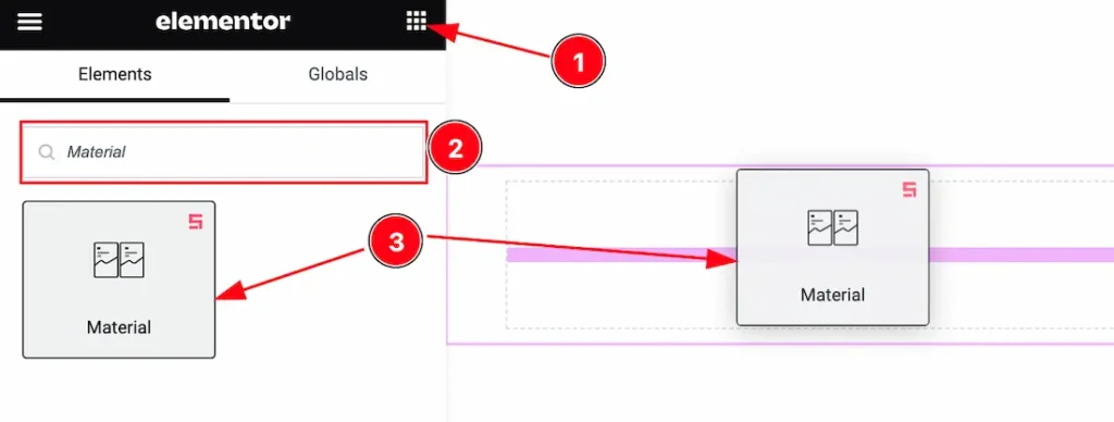 Inserting The Material Slider widget