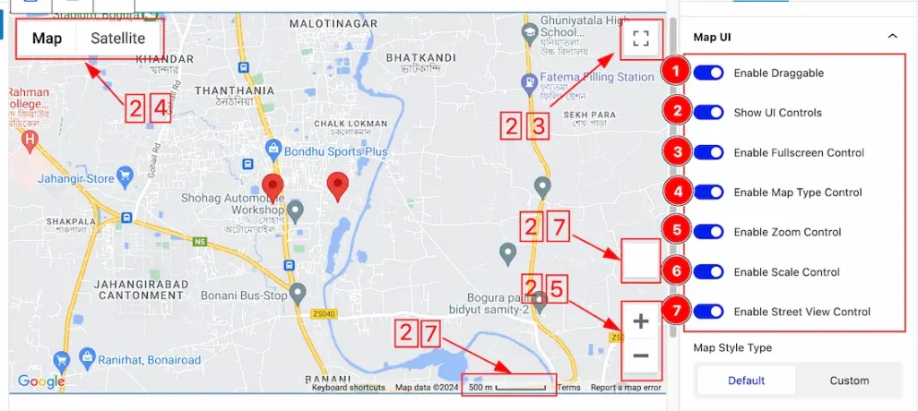 Map UI 1 - BdThemes