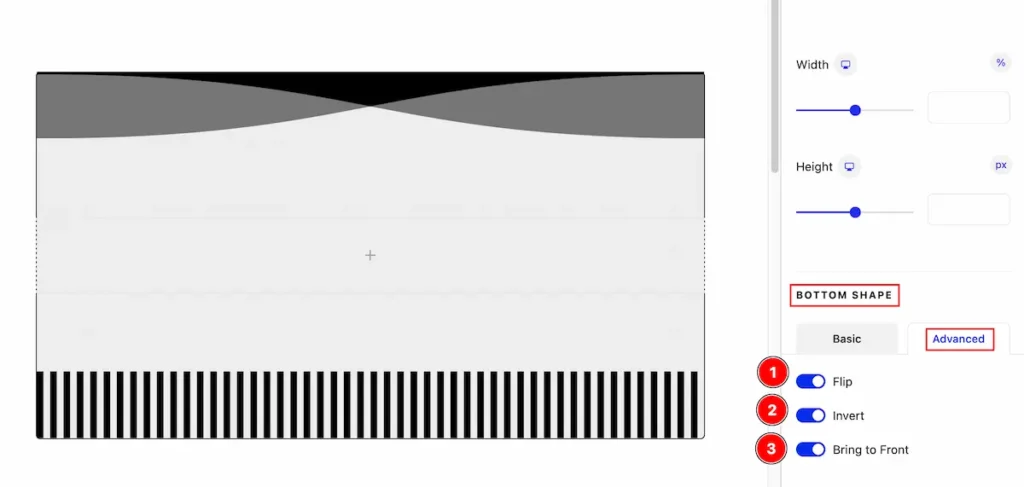 bottom shape advanced - BdThemes