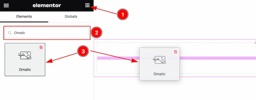 Inserting The Omatic Slider widget