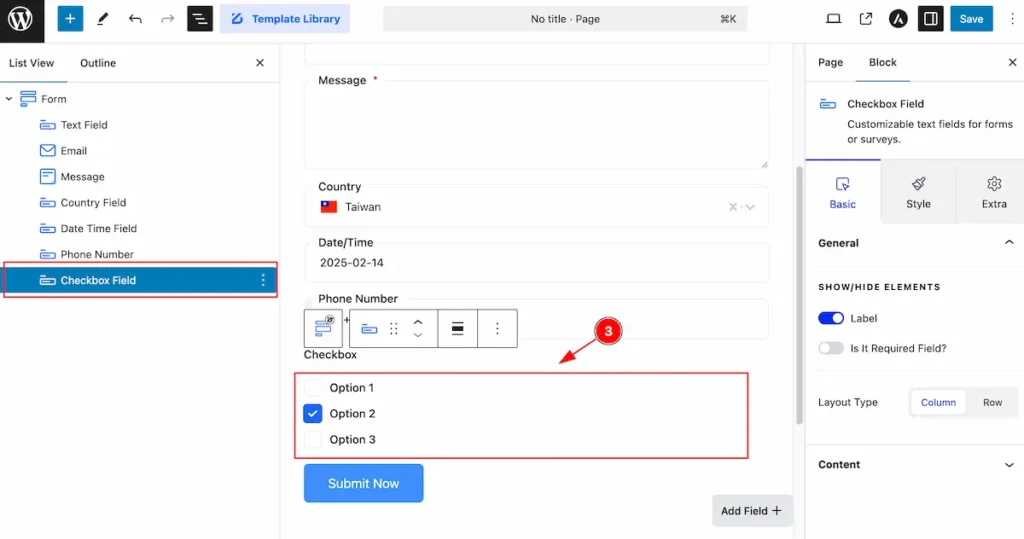 checkbox options apepars - BdThemes