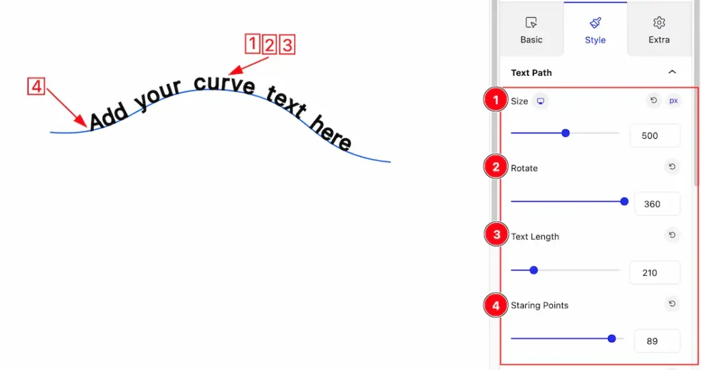 Text Path 1 - BdThemes