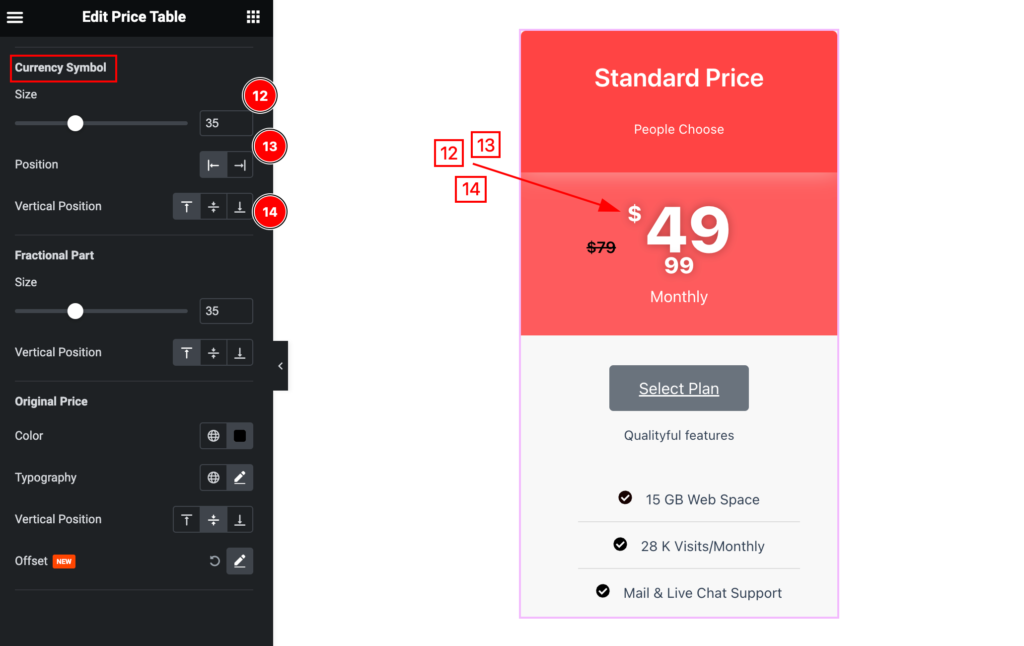 pricing normal 4 currency symbol - BdThemes