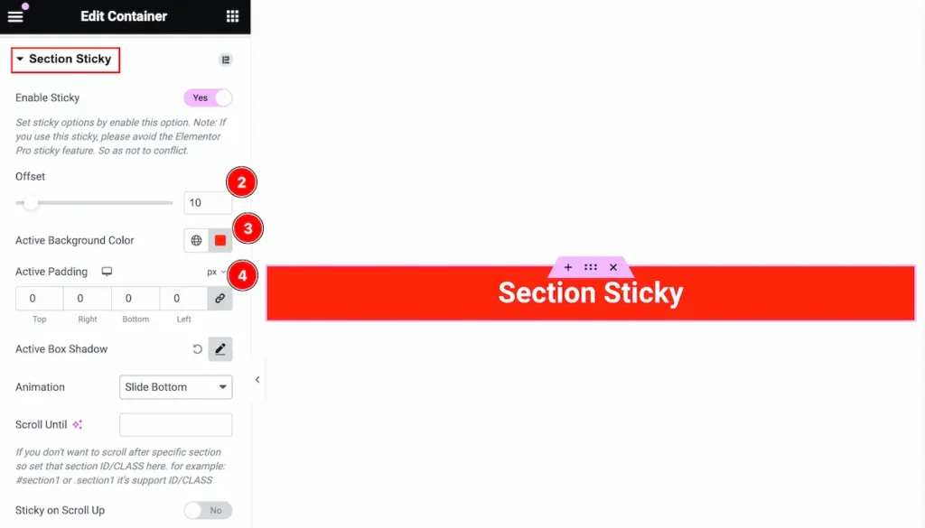 section sticky - BdThemes