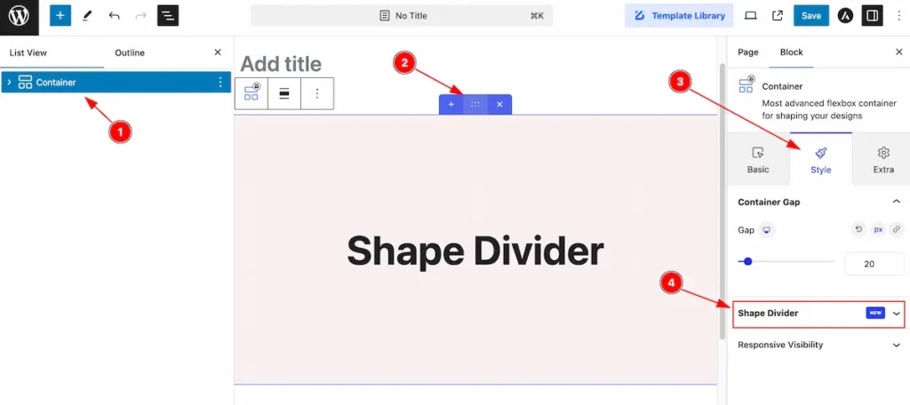 find shape divider - BdThemes