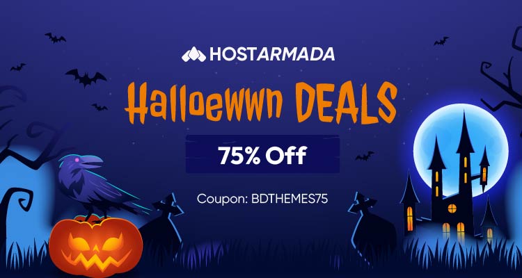 hostarmada halloween deal - BdThemes