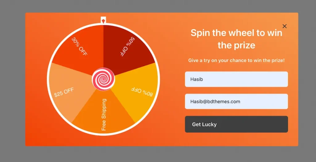 Explore The Spin Wheel – An interactive spinning wheel that offers coupons