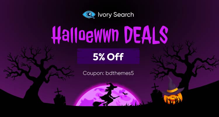 ivory search halloween deal - BdThemes