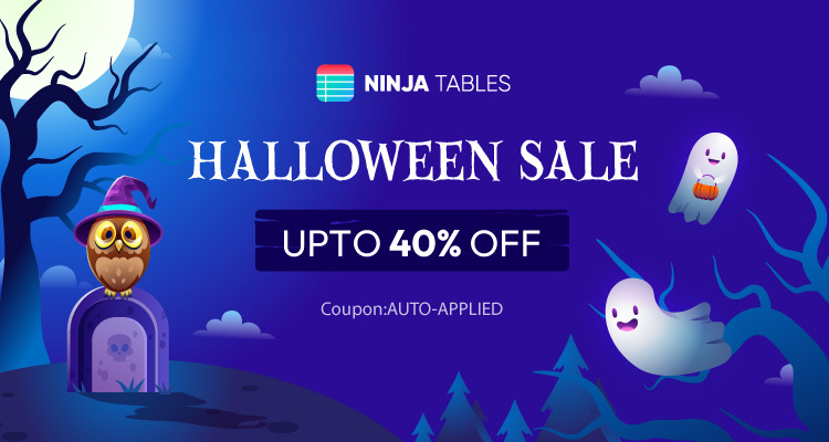 ninja tables - BdThemes