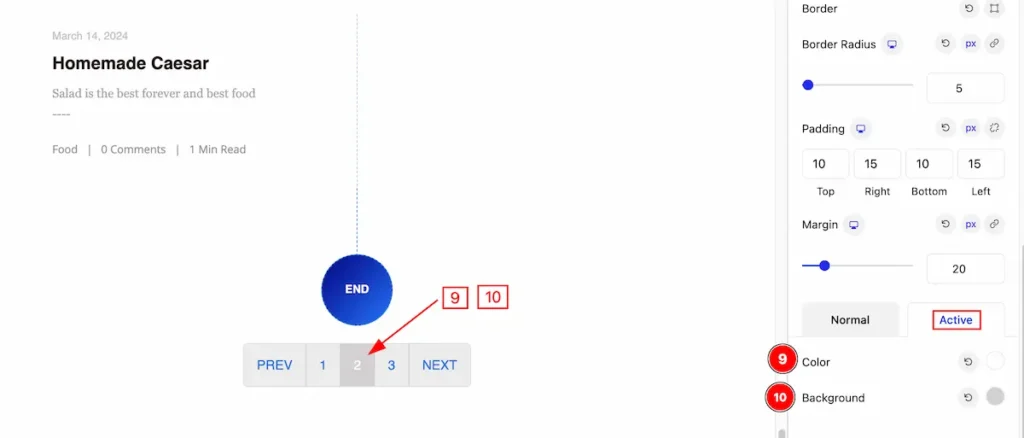 pagination active - BdThemes