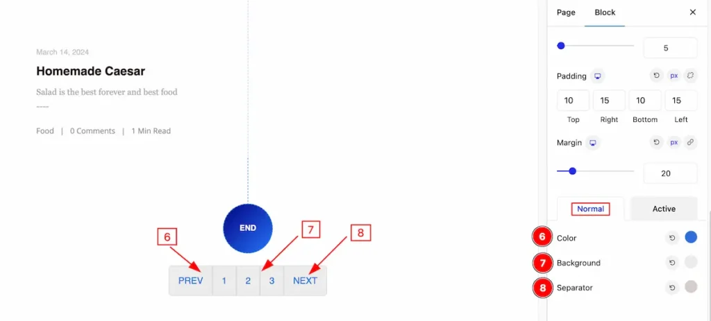 pagination normal - BdThemes