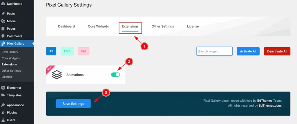 Extensions 1 - BdThemes