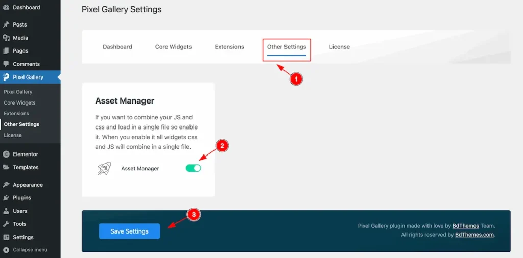 Other settings 1 - BdThemes