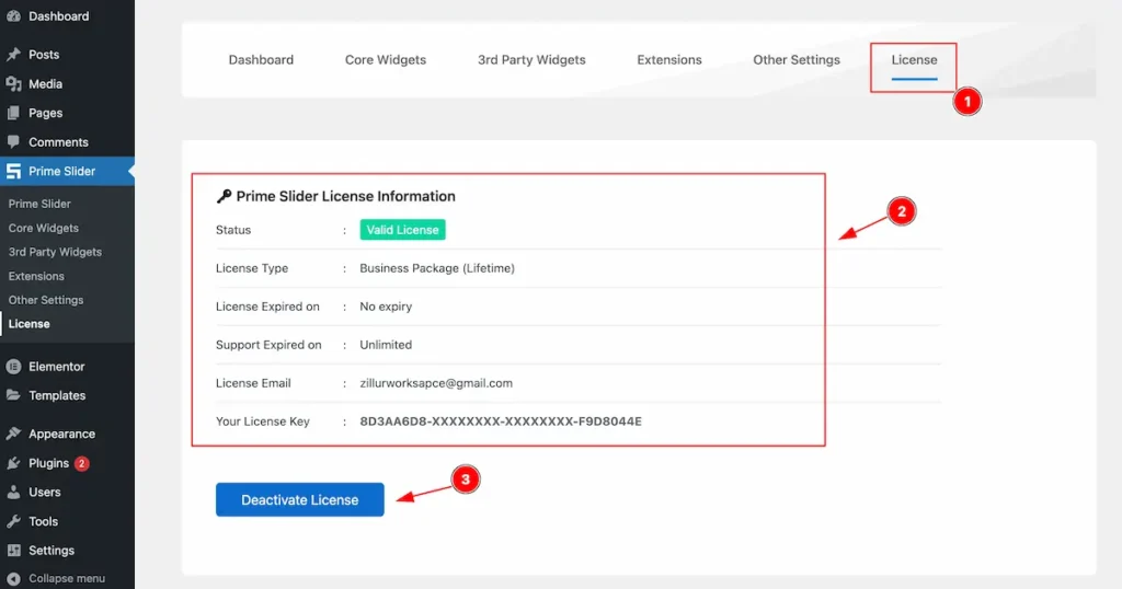 after activate license key - BdThemes