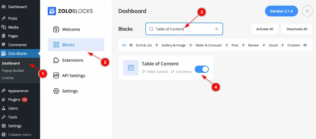 activate table of contentspng - BdThemes