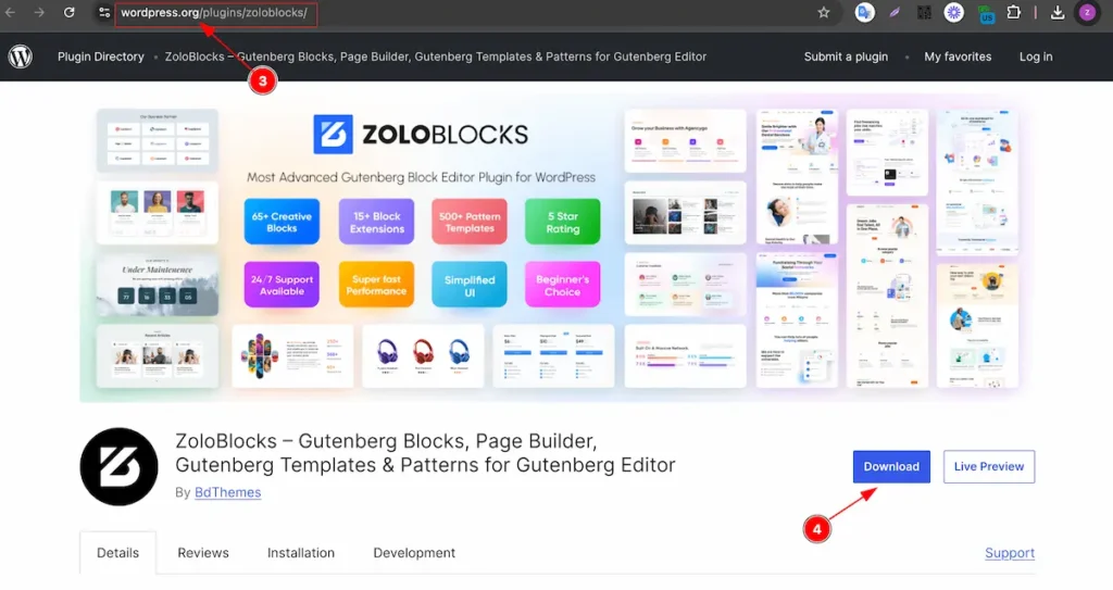 zoloblocks wordpress site - BdThemes