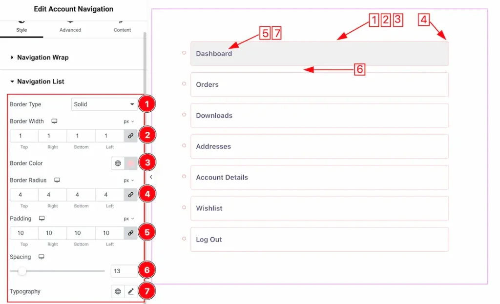 Navigation List1 - BdThemes