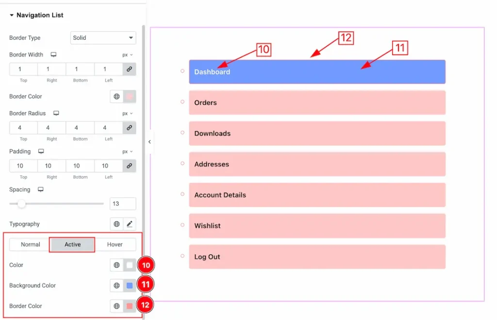 Navigation List3 - BdThemes