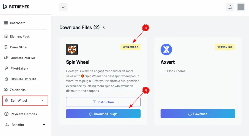 download pro spin wheel 2 - BdThemes