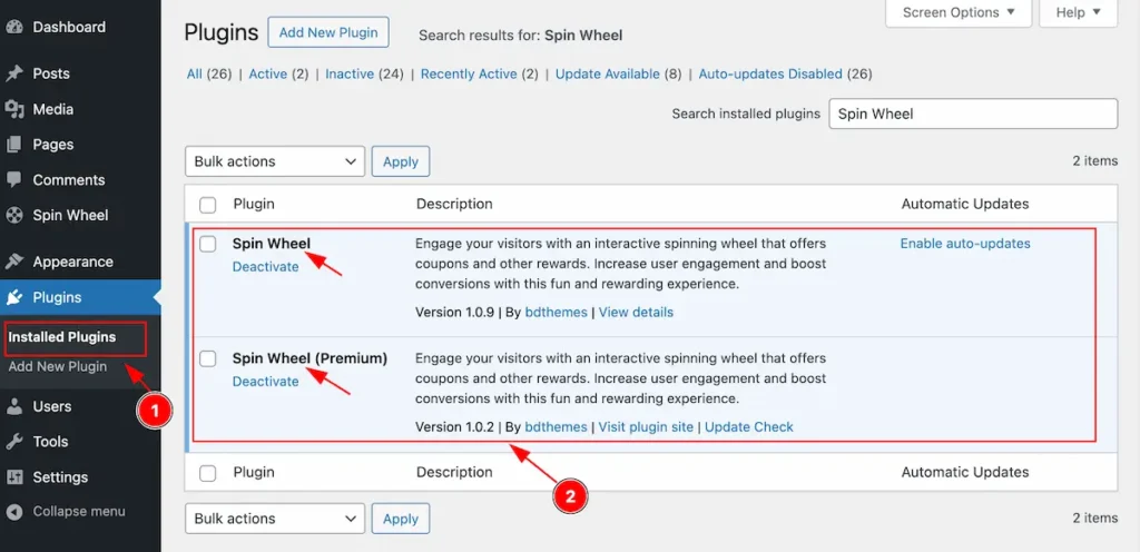 Install Both Free and Pro plugin together