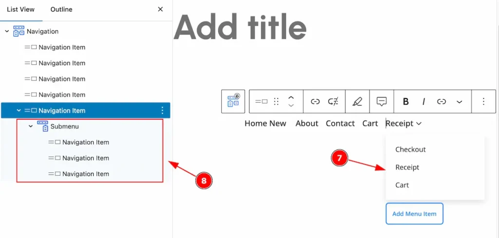 select menu for sub menu 4 - BdThemes