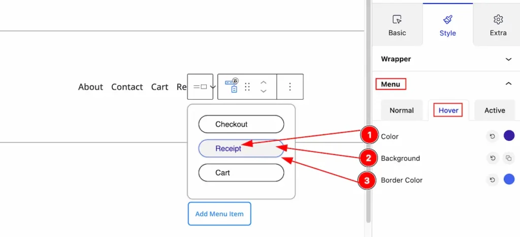 style menu hover 1 - BdThemes