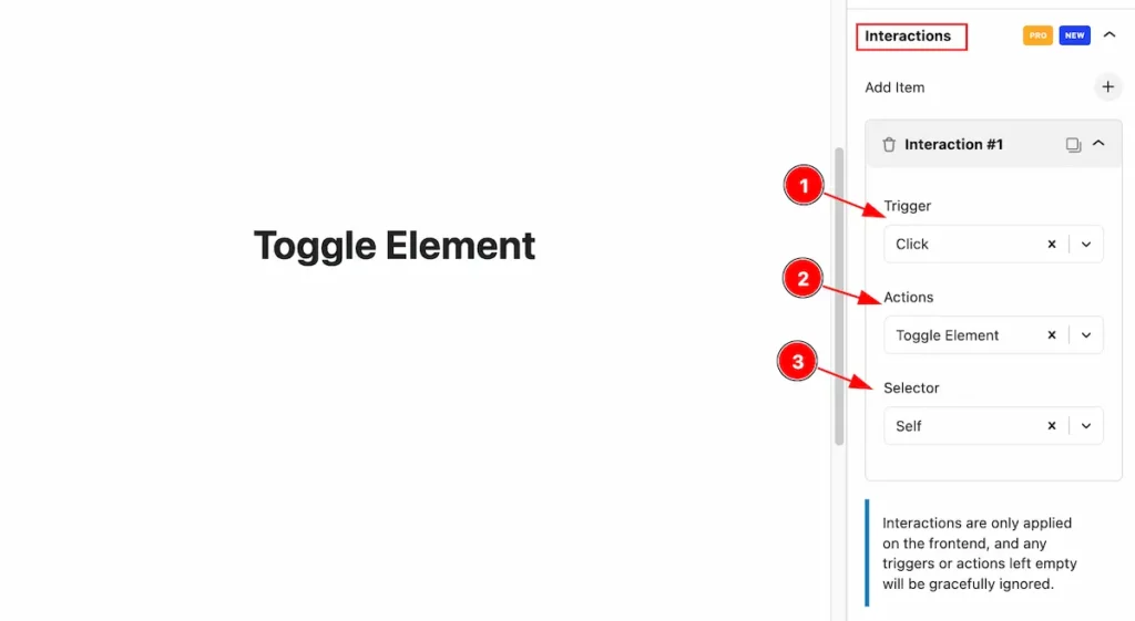 Toggle elements - BdThemes