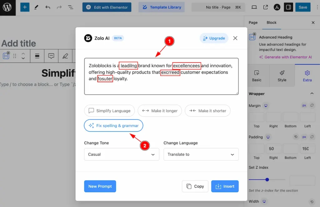 fix spelling and grammar - BdThemes