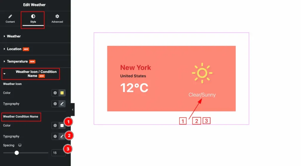 weather icon condition name - BdThemes