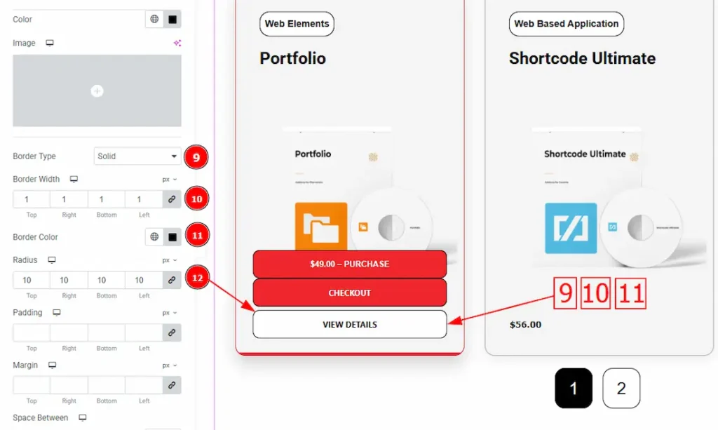 How to use the EDD Trendy Grid widget by Ultimate Store Kit 19 Action Button View Details 03 3 - BdThemes