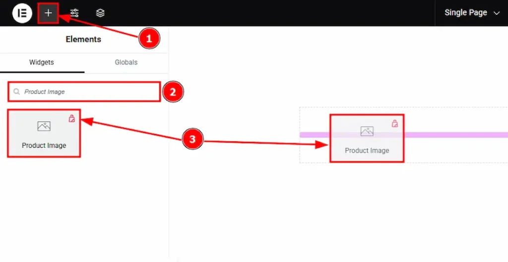 How to use the Product Image widget by Ultimate Store Kit 2 Drag Drop the product image widget - BdThemes