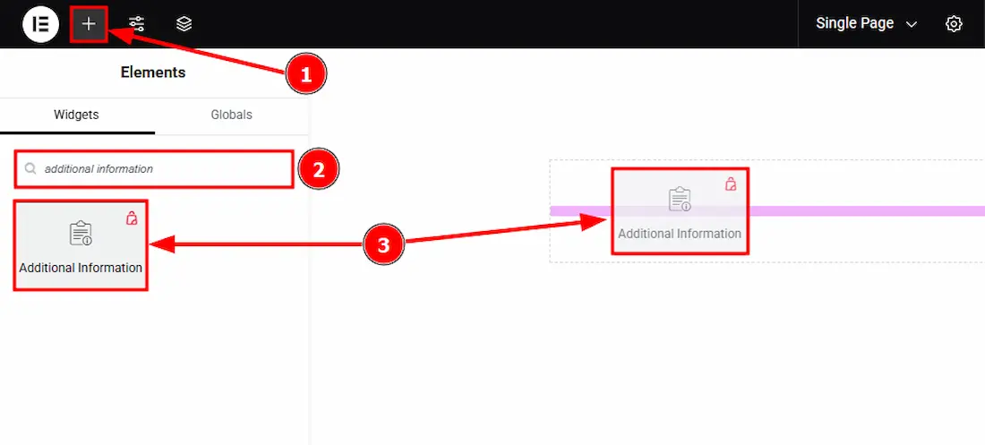 How to use the Additional Information widget by Ultimate Store Kit 2 Inserting the Additional Information widget