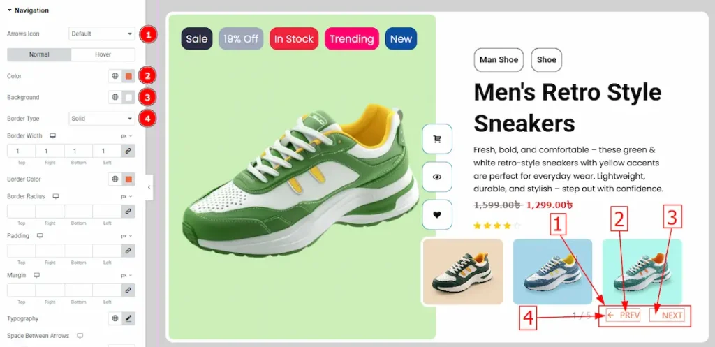 How to use the Mentor Slider widget by Ultimate Store Kit 43 Navigation Normal 01 2 - BdThemes