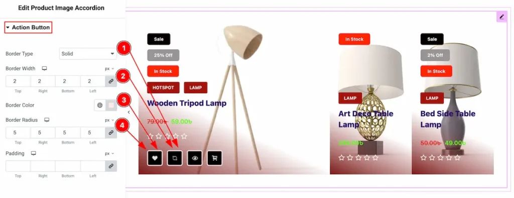 action button - BdThemes