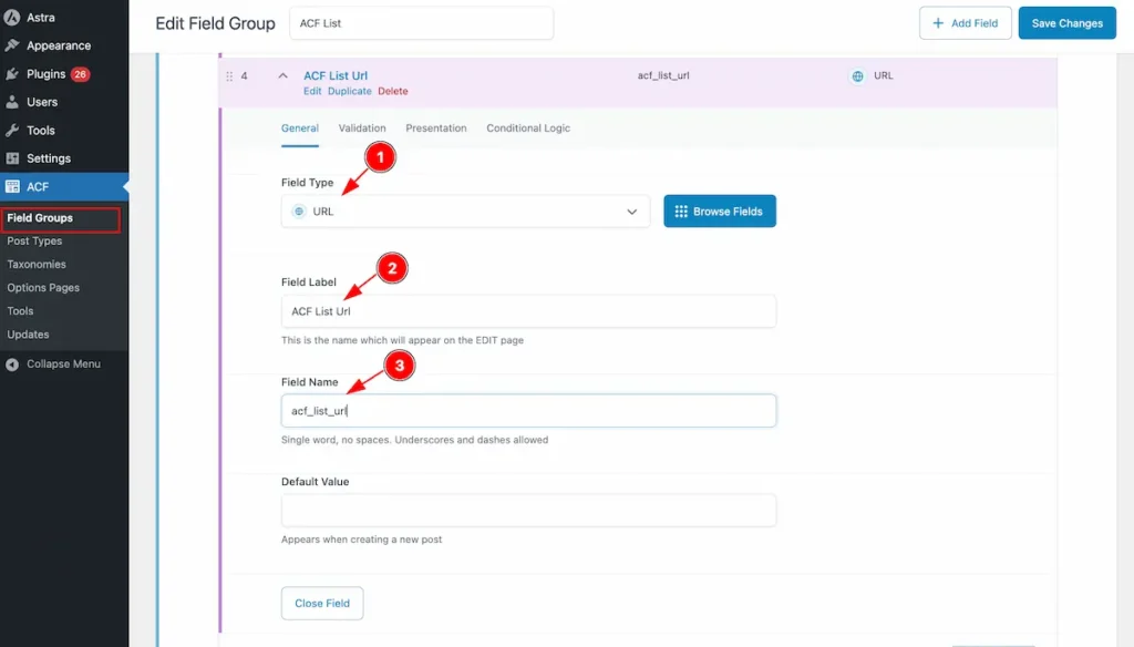 How to use ACF List Widget by Element Pack Pro 8 ACF List url sub - BdThemes