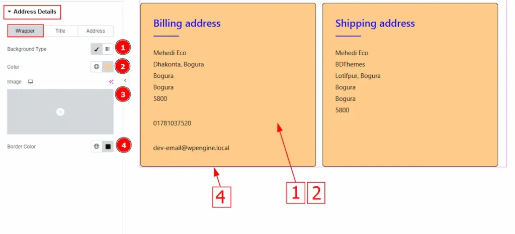 Address Details Wrapper - BdThemes