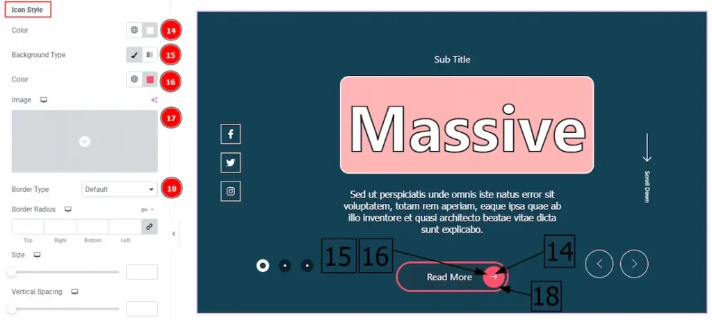 How To Use General Slider Default Skin By Prime Slider 24 Button Normal Icon Style 01 - BdThemes