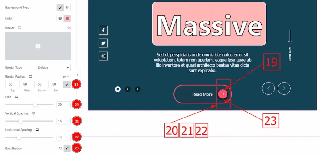 How To Use General Slider Default Skin By Prime Slider 25 Button Normal Icon Style 02 - BdThemes