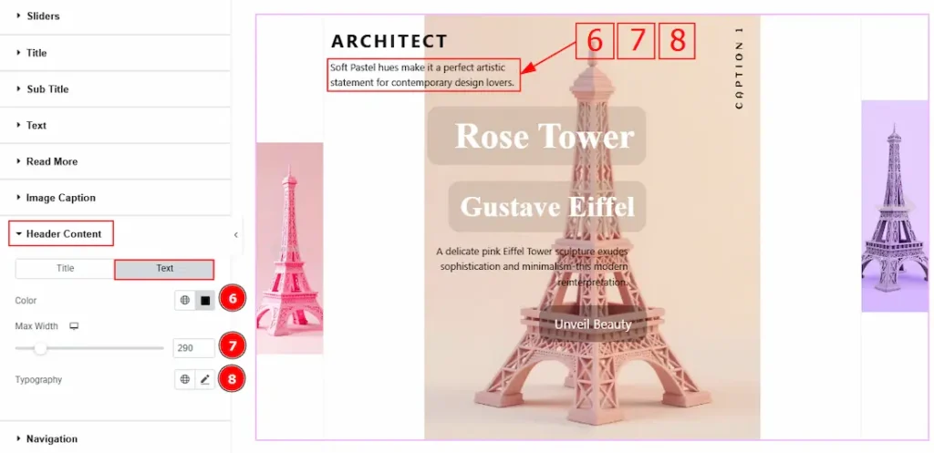 Header Content Text - BdThemes