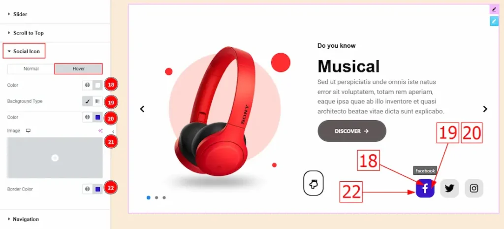 S. Social Icon hover - BdThemes