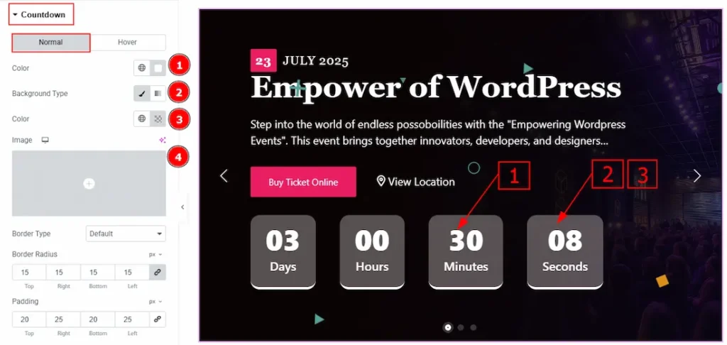 Countdown Section