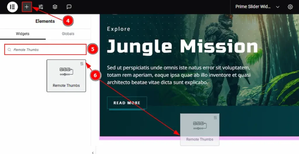 Drag Drop the remote widget 1 - BdThemes