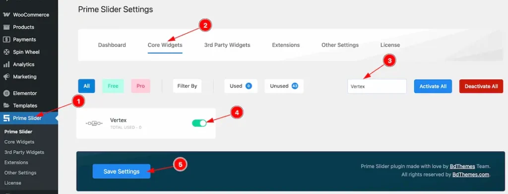 Enable The Vertex Slider